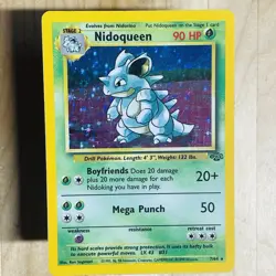 Vintage 1999 Nidoqueen 7/64 Jungle Holo Rare English Pokemon TCG WOTC LP Card - Image 3