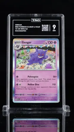 2023 Pokemon 151 English Gengar Holo 094/165 TAG 9 PSA BGS - Image 1