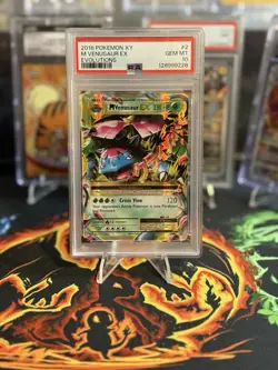 Pokemon TCG Evolutions Ultra Rare Holo Mega M Venusaur EX 2/108 PSA 10!!! - Image 1