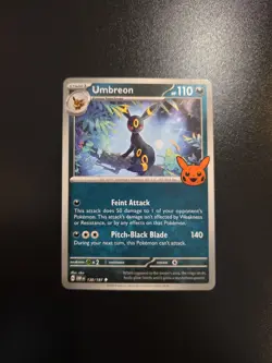 Umbreon 130/197 Obsidian Flames Trick or Trade 2024 NON HOLO Pokemon TCG NM+ 🔥 - Image 1