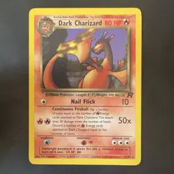 Pokemon Vintage Non-Holo Rare Dark Charizard 21/82 Team Rocket WotC 2000 - Image 1