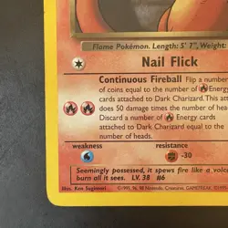 Pokemon Vintage Non-Holo Rare Dark Charizard 21/82 Team Rocket WotC 2000 - Image 5