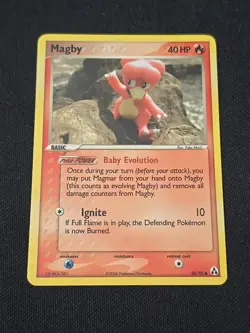 Magby 58/92 Legend Maker Regular Pokemon TCG 2006 Near Mint Condition - Image 1