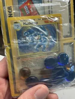 Pokemon COMPLETE/Sealed Base Set 2-Player Starter Set! 1st Edition Machamp Holo - Image 3