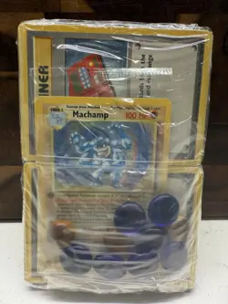 Pokemon COMPLETE/Sealed Base Set 2-Player Starter Set! 1st Edition Machamp Holo - Image 4