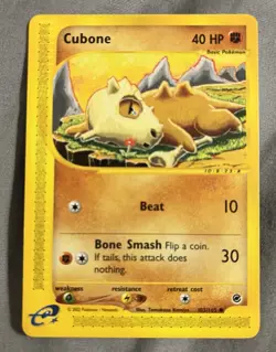 Pokemon TCG Cubone 103/165 Expedition Regular - MINTY ?? ?? Free Shipping! - Image 1