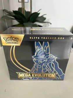 Pokemon TCG Mega Evolution Lucario ETB SEALED NEW. Elite trainer box - Image 1