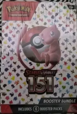 (1)Package English Inc. 6 Booster Packs Pokemon 151 For Children's Games 8 Yrs., - Image 1
