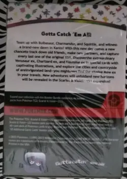 (1)Package English Inc. 6 Booster Packs Pokemon 151 For Children's Games 8 Yrs., - Image 3
