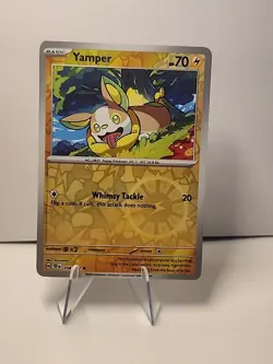 Yamper 058/162 SV05: Temporal Forces Reverse Holo Pokemon TCG NM - Image 1