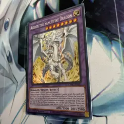 Yu-Gi-Oh Albion the Sanctifire Dragon 1st Edition Secret Rare (CYAC - EN035) - Image 2