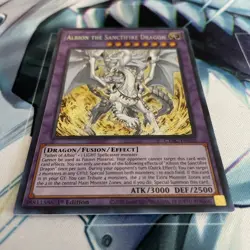 Yu-Gi-Oh Albion the Sanctifire Dragon 1st Edition Secret Rare (CYAC - EN035) - Image 4