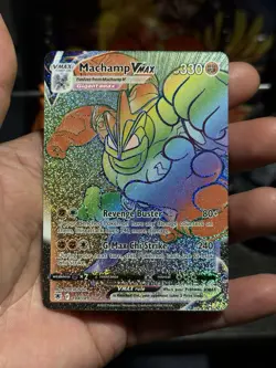 Machamp VMAX 194/189 Astral Radiance Rainbow Secret Rare Holo Card NM Condition - Image 2