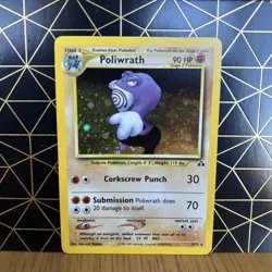 Poliwrath Neo Discovery Holo Rare Unlimited Pokemon TCG Card 9/75 - Image 1