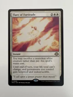 Flare of Fortitude MTG Magic the Gathering Card NM Near Mint MH3 - Image 1