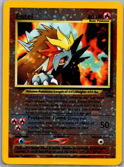 Entei 34 Reverse Holo WoTC Promo - Pokemon Card - NM - Image 1