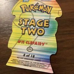 Topps Clefairy #35 Pokemon Card Die Cut Embossed - Image 3