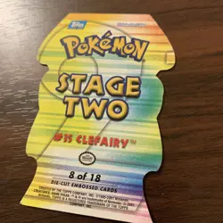 Topps Clefairy #35 Pokemon Card Die Cut Embossed - Image 4