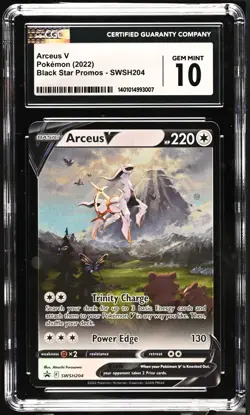 CGC Gem Mint 10 - Arceus V SWSH204 - SWSH: Sword & Shield Promo Cards Holo - Image 2