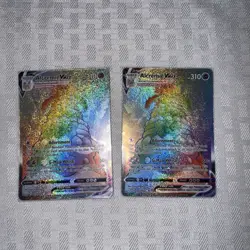 Pokemon SWSH Shining Fates Alcremie VMAX Rainbow Secret Rare 073/072 NM Lot Of 2 - Image 1
