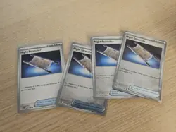 4x Night Stretcher 061/064 3x Reverse Holo Shrouded Fable Pokemon Card Playset - Image 1
