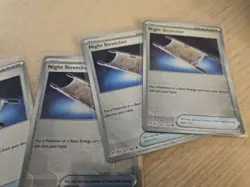 4x Night Stretcher 061/064 3x Reverse Holo Shrouded Fable Pokemon Card Playset - Image 3