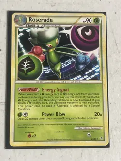Roserade 2010 23/95 Rare Pokemon Trading Card Regular - Image 1