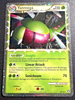 Yanmega Prime 98/102 HGSS Triumphant Pokemon Card Holo Foil Rare Near Mint - Image 1