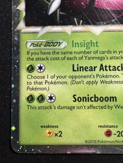 Yanmega Prime 98/102 HGSS Triumphant Pokemon Card Holo Foil Rare Near Mint - Image 5