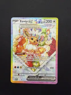 Pokemon TCG Eevee EX 174 Prismatic Evolutions Black Star Promo Card - Image 1