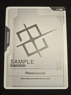 Resource R-001 Gundam Card Game Sample Deck - Image 1