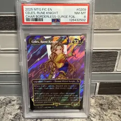 Magic the Gathering 2025 Borderless Celes Rune Knight Surge Foil Card - Image 1