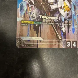 Gundam Card Game TCG GD02-005 R+ ALT Art Tallgeese Foil Bandai English - Image 4