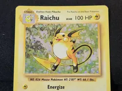Pokemon Evolutions Raichu Holo Foil Rare Card 36/108 XY TCG 2016 LP - Image 3