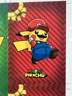 Rare Pokemon 2024 Card Database Christmas Set Mario, Luigi, Pikachu Cracked Ice - Image 3