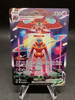 Pokemon Crown Zenith Deoxys VMAX Ultra Rare GG45/GG70 2023 SWSH Alt Art - Image 1