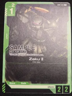 Zaku II GD01-035 Gundam Card Game Sample Deck - Image 1