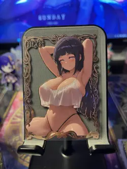 Goddess Story Metal Card Serialized Anime Waifu Random Serial # - Image 1
