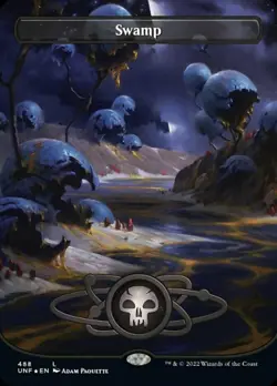 Swamp (488) - Galaxy Foil NM, English MTG Unfinity - Image 1