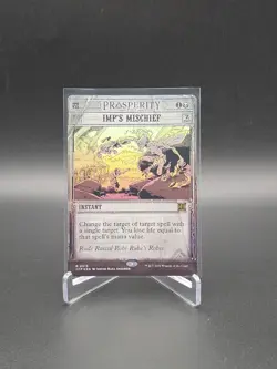 Imp's Mischief - Outlaws of Thunder Junction: Breaking News - Foil - MT/NM - Image 1