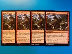 MTG 4x Impact Tremors #140 Dragons of Tarkir Pauper Magic the Gathering x4 NM - Image 1