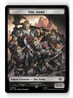 Orc Army (0005) // Food (0009) Double-Sided Token T Universes Beyond: The Lord o - Image 1