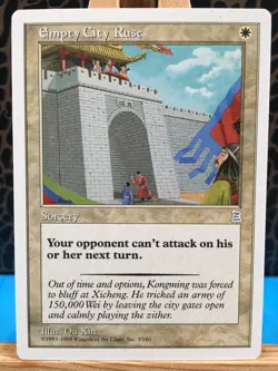 MTG - Empty City Ruse. Portal Three Kingdoms. UnCommon - White Sorcery. - Image 1