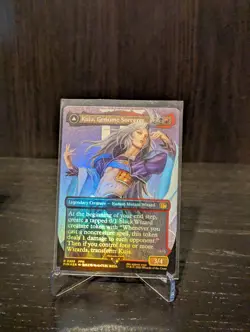 Kuja, Genome Sorcerer, Borderless Foil, Magic The Gathering, Final Fantasy - Image 1