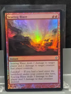 Searing Blaze FOIL X1 MP Worldwake MTG Magic the gathering - Image 1