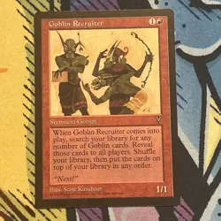 1x Goblin Recruiter - Visions - LP - MTG - Image 1