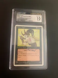 Mtg artist proof - Graded 10 Gem Mint Signed Fallen Angel - Chronicles - Image 1
