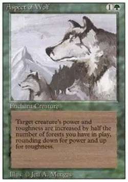 1x Aspect of Wolf Heavy Play MTG Magic - Kid Icarus - - Image 1