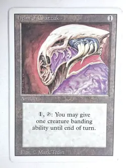 Helm of Chatzuk Revised English LP 1994 Rare MTG - Image 1