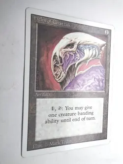 Helm of Chatzuk Revised English LP 1994 Rare MTG - Image 3